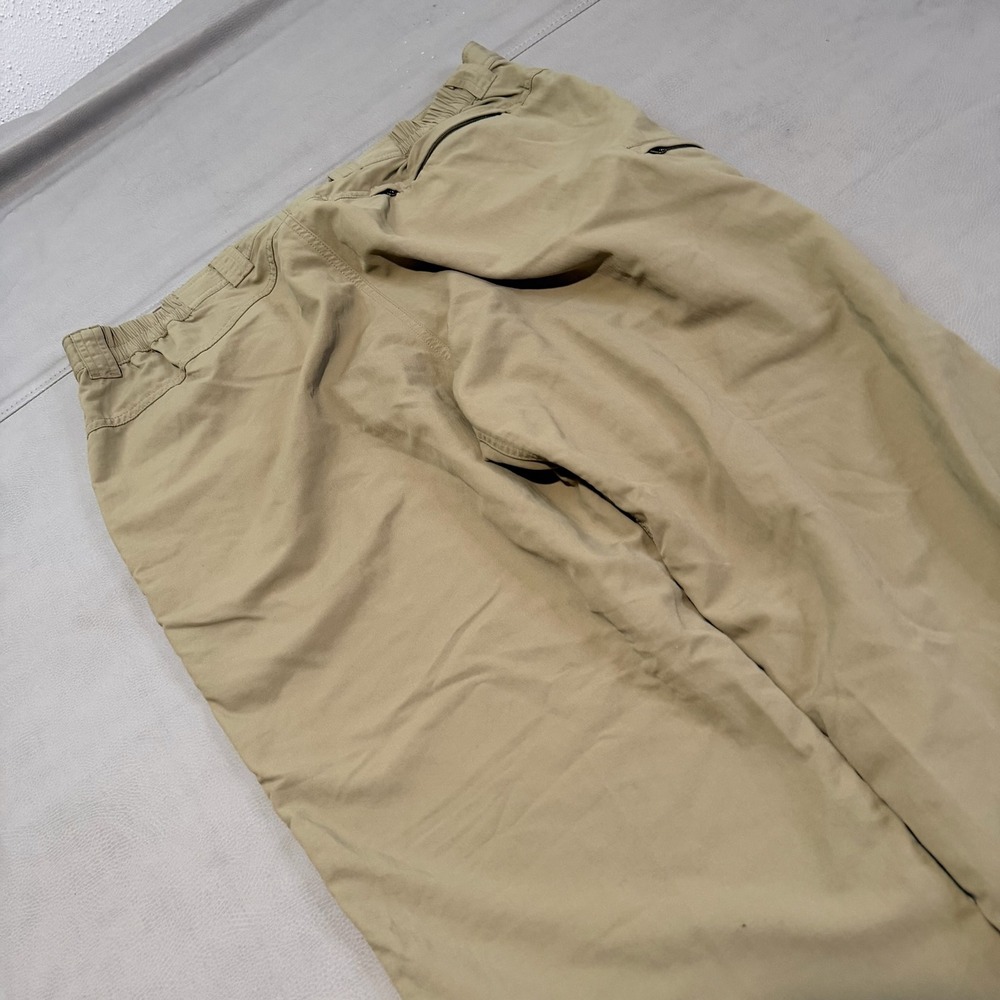 Ex Offico Men Khaki Tan Outdoor Hike Trek Cargo Pant Casual Nylon-L/36-38/-5985 - Picture 7 of 9